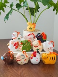Chinese Zodiac figurines, Animal Fortune room decor, 12 Zodiac Animal gift, Year 2026, Zodiac Sign lucky charm, Chinese zodiac sign product logo