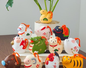 Set of Zodiac Figurines, 12 Animals Miniatures Figurine, Chinese