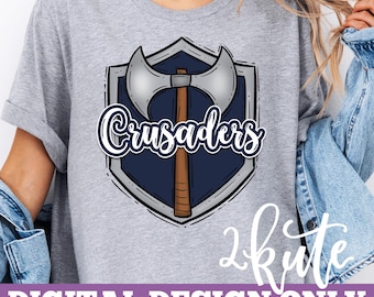 Crusaders png, school spirit design, crusader football png, game day design, team spirit, school mascot designs, cheer mom, knight shield
