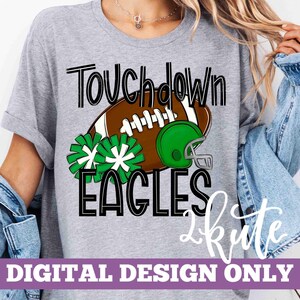 Eagles football png, Game Day Eagles png, Eagles spirit png, cheer png, school spirit design, Eagles bundle png, sports png, Game Day design