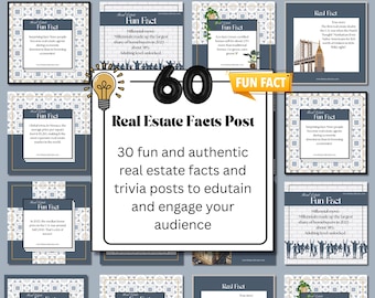 60 plantillas de datos inmobiliarios/Publicaciones e historias de agentes inmobiliarios en redes sociales/Publicaciones editables en Canva/Plantillas de marketing inmobiliario/Marketing digital