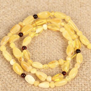 Natural Amber Beads Bulk – Raw Polished Irregular Shapes, Semi-Finished DIY Jewelry Supplies for Artisans & Designers image 5