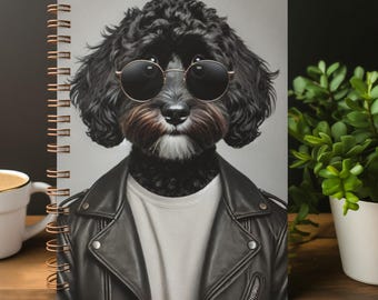 Cockapoo Spiral Notebook, Ultra Cool Notebook, Fun Notepad Gift, Black Dog Cockapoo Lover, Cockerpoo Mama To-do-list
