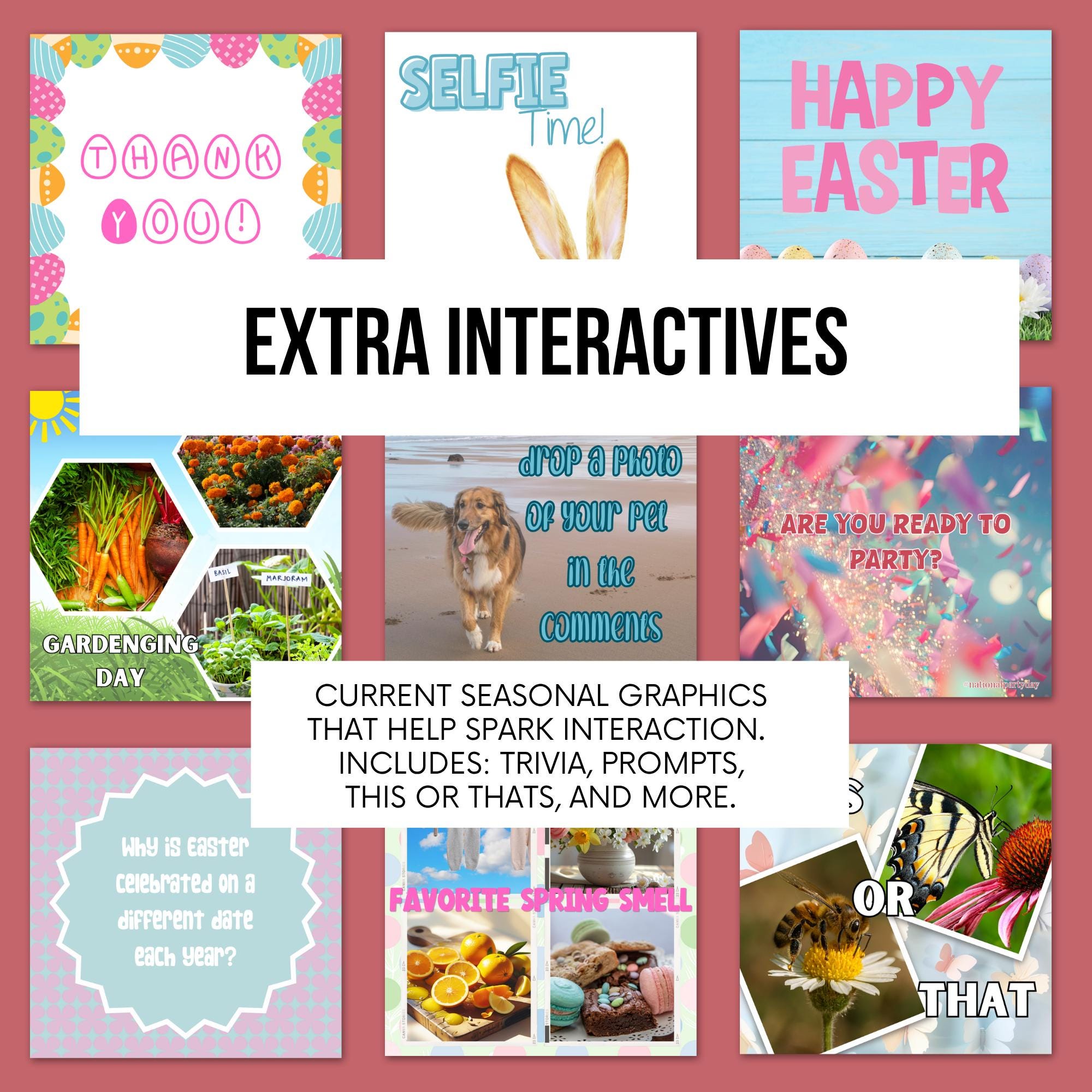April MEGA Interactive Pack - Etsy