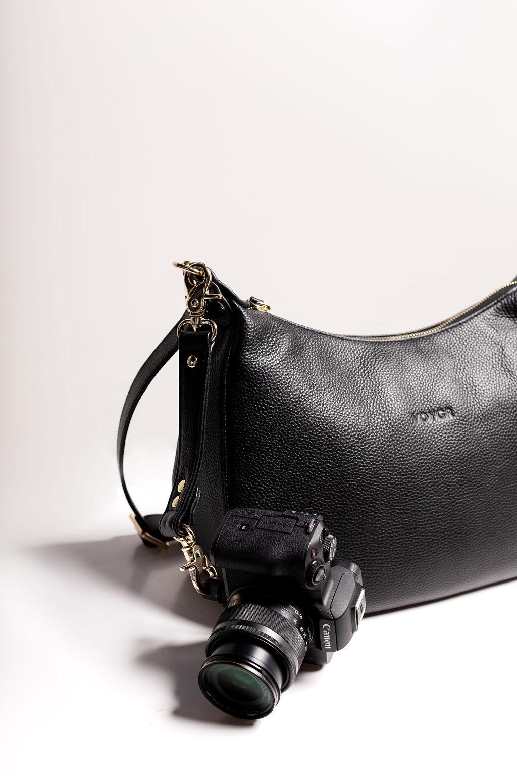 VOYGR Essential Premium Leather Camera Sling Bag for Mirrorless
