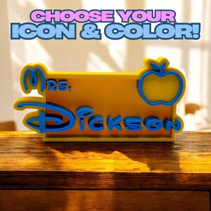 Custom Desk Name Plate, Personalized Teacher Doctor Any Job Sign, Office Gifts for Boss, Kids Name Signs, Cool Office Décor, 3D Printed Gift