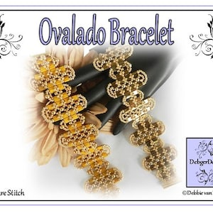 Beading Pattern, Tutorial, Bracelet - OVALADO