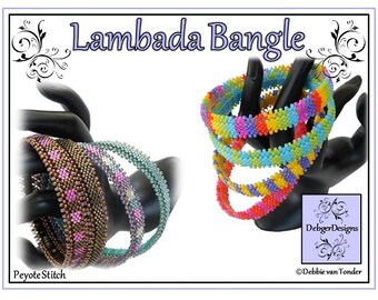 Beading Pattern, Tutorial, Bangle - LAMBADA