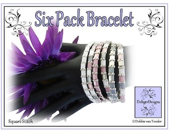 Tila-kralenpatroon, zelfstudie, armband - SIX PACK