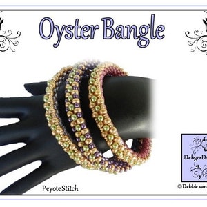 Beading Pattern, Tutorial, Bangle- OYSTER