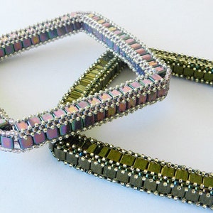 Beading Tila Pattern, Tutorial, Bangle BELLA image 3