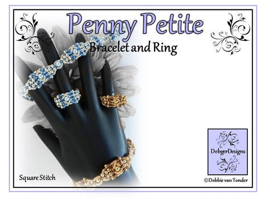 Beading Pattern, Tutorial, Bracelet - PENNY PETITE - Etsy