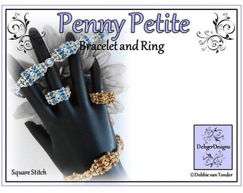 Beading Pattern, Tutorial, Bracelet - PENNY PETITE