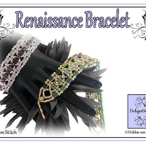 Tila Beading Pattern, Tutorial, Bracelet - RENAISSANCE