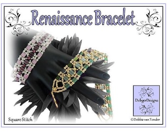 Tila Beading Pattern, Tutorial, Bracelet - RENAISSANCE