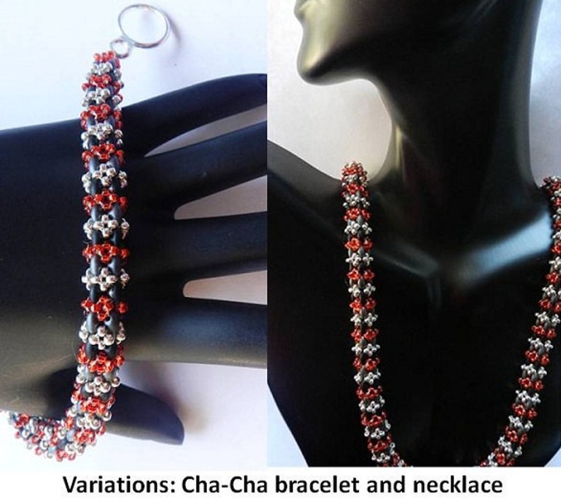 Beading Pattern, Tutorial, Bangle CHA-CHA image 4