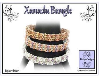 Beading Patter, Tutorial, Bangle - XANADU