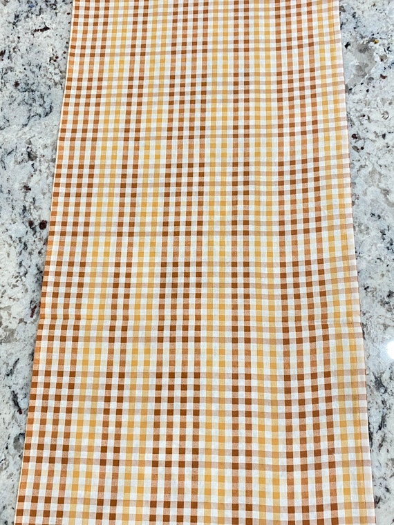 Fall Table Runner, Gingham Linens, Table Runners, Fall Table, Fall Decor, Table Linens, Gingham Fabric, Little Pumpkin, Table Decor, Fall Il_570xn