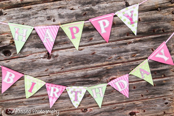 Birthday Party Banner, Ready to ship, Party Shoppe, Lady Bug Party, Princess Party, Happy Birthday, Party Banners, Il_570xn