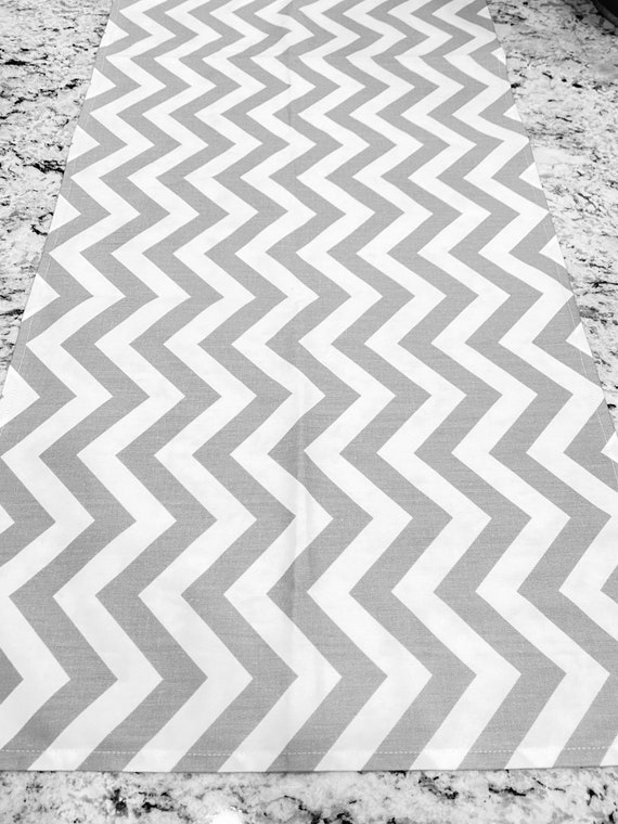 Free Shipping * Gray Chevron, Table Runners, Linens, Chevron, Table Linens, Tablecloths, Gray, Table Decor, Wedding Table Runners, Wedding Il_570xn