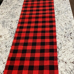 Buffalo Check Table Runner, Buffalo Check, Christmas Table Runners, Table Linens, Christmas Table, Christmas Linens, Table Runners, Plaid image 5