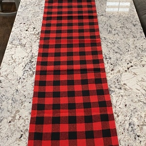 Buffalo Check Table Runner, Buffalo Check, Christmas Table Runners, Table Linens, Christmas Table, Christmas Linens, Table Runners, Plaid image 1