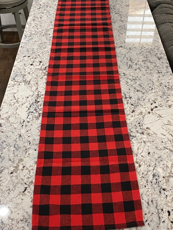 Buffalo Check Table Runner, Buffalo Check, Christmas Table Runners, Table Linens, Christmas Table, Christmas Linens, Table Runners, Plaid Il_570xn