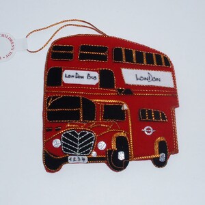 English Christmas Ornament, London Bus