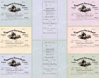 Antique Document Cover Set # 2 Digital Downloads