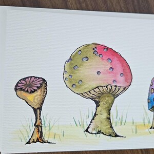 Aquarelle, colorée, unique, gaie, toute occasion, amitié, carte de voeux