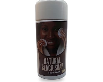 African Black Soap Face Wash – Natural Acne & Blemish Cleanser