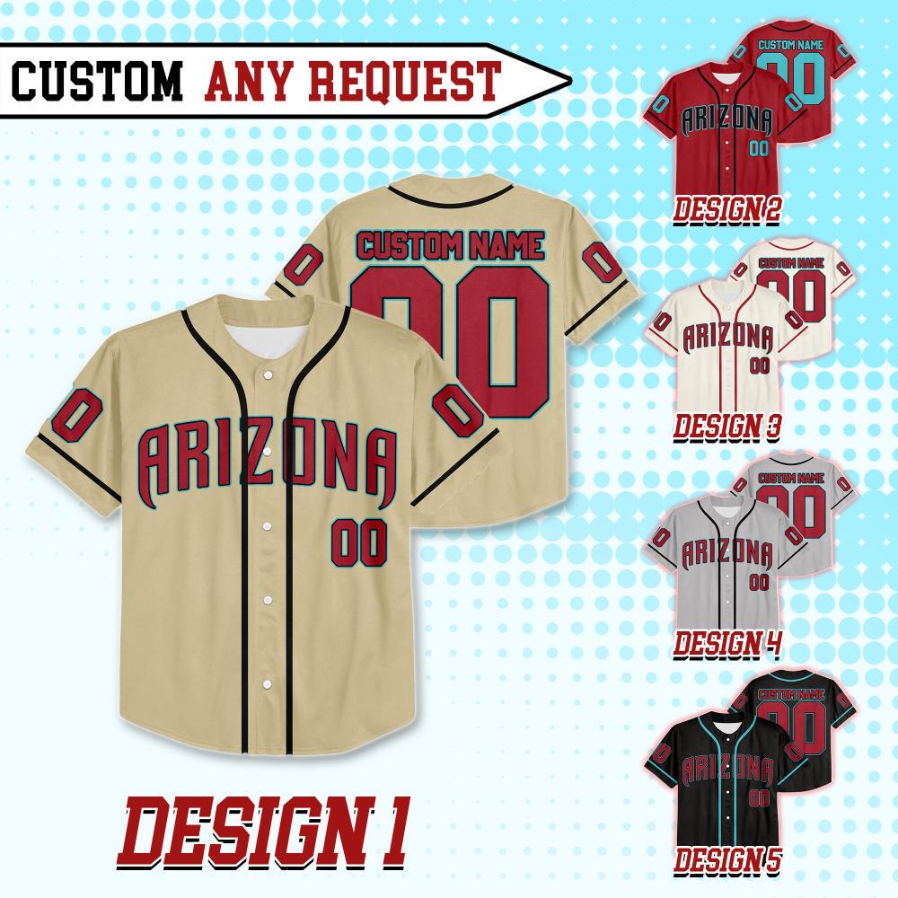 Discover Custom Arizonna Baseball Team Jersey, Custom Name & Number Arizonna Baseball Jersey Uniform, Jersey For Fan, Baseball Lovers