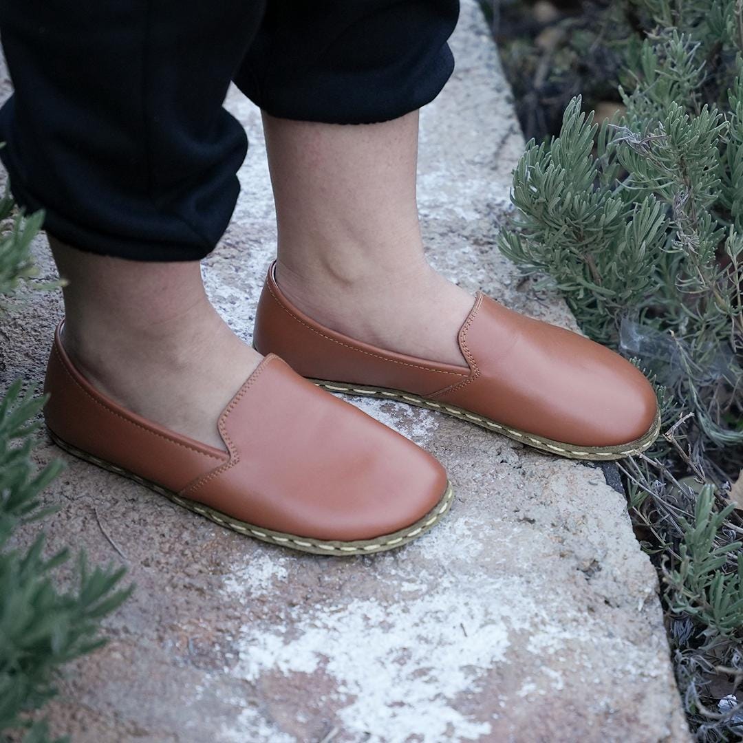 Copper Grounding Barefoot Leather Shoes: Sustainable Minimalist
