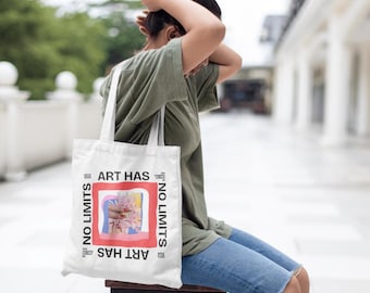 LGBTQIA+ Art Queer Tote Bag, Queer Artist Tote Bag, Queer Art Tote, LGBTQ Tote Bag, Pride Tote Bag, Rainbow Tote, LGBTQIA+ Gift, Pride Gift,
