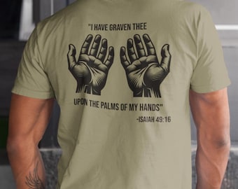 Christian T-Shirt | Moisture Wicking Shirt | Athletic Fit | Religious Shirt | Christian Apparel | Faith Shirt | Bible Verse Shirt