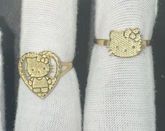 10k solid gold character ring