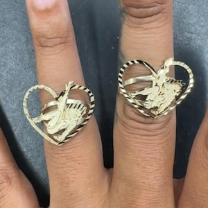 BUNDLE | 14K  solid gold character | Betty ring | Betty boo |  gold rings | cute rings | Betty boop