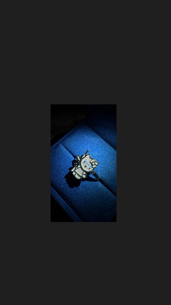 10k solid gold character ring