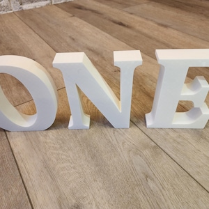 Letras 3D personalizadas, cualquier fuente, tamaños disponibles, 1,25" de grosor, palabras, nombres, fotografías