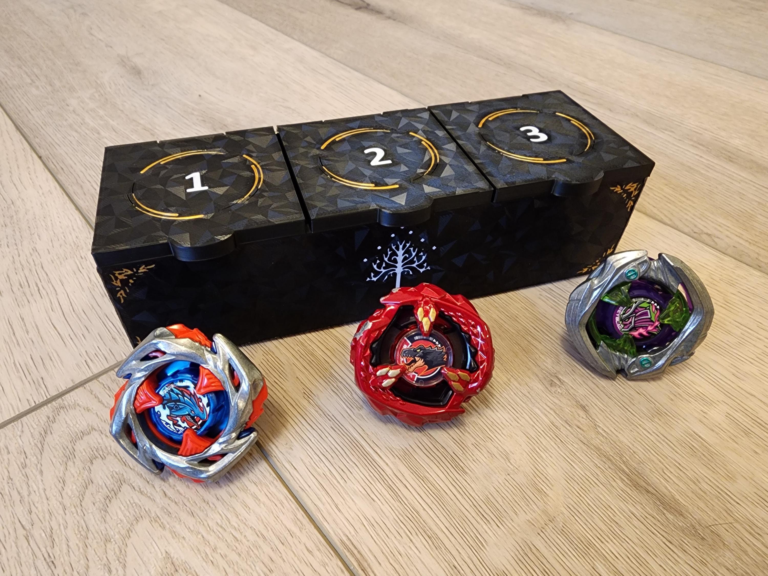 カスタムベイブレードXデッキケース：マグネット蓋付き3Dプリント