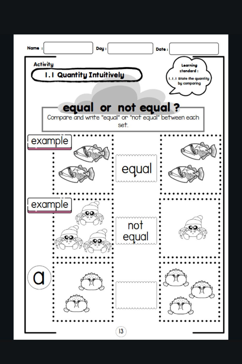 Basic Numeracy Workbook: Preschool Math Worksheet (19 Pages) - Etsy