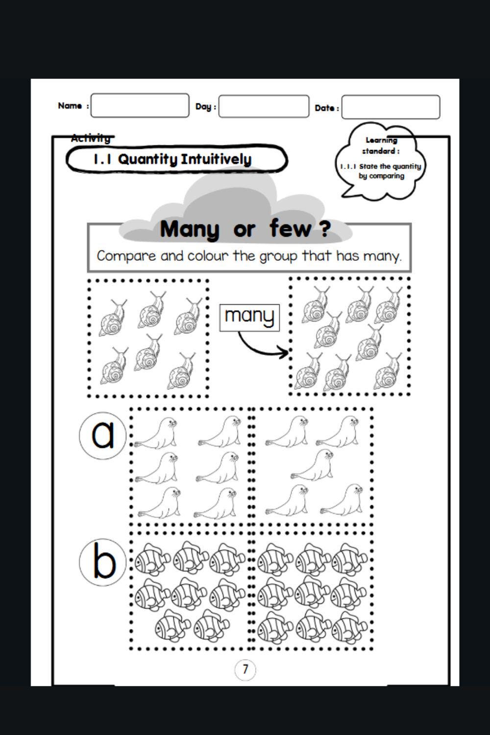 Basic Numeracy Workbook: Preschool Math Worksheet (19 Pages) - Etsy