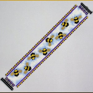 Busy Bees- Count Peyote Pattern by Kristy Zgoda