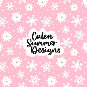 Fichier de modèle sans couture de flocons de neige heureux pour un usage commercial, Noël sans couture, sans couture d&#39;hiver, sublimation de Noël