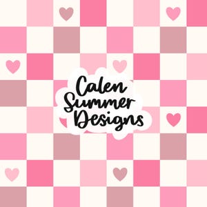 Valentines Hearts Checkered Seamless Repeat Pattern for Commercial Use, Valentines Checkerboard Pattern, Pink Checkers Seamless