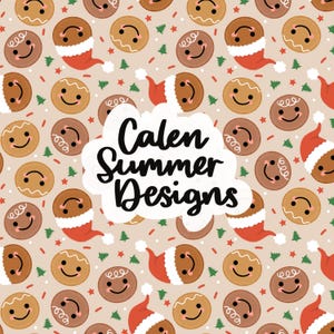 Gingerbread Man naadloos, kerstkoekjes naadloos, kersthagelslag naadloos, kerstpatroonbestand