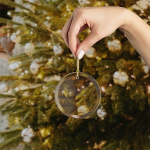 Baby&#39;s First Christmas Glass Ornaments, Personalized Holiday Decor, Keepsake Tree Decoration, Baby Shower Gift, Newborn Keepsake
