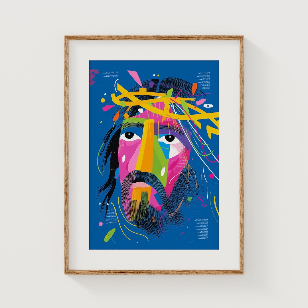 Jesus Christ Pop Art Print – Modern Religious Decor (digital Download ...