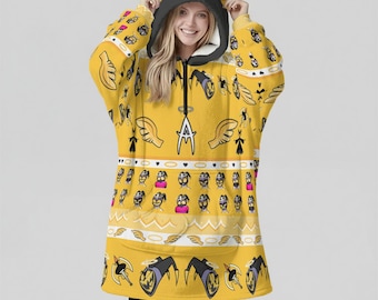 Adam Pastel Anime Blanket Hoodie: Chibi Character, Oversize Hazbin Hotel
