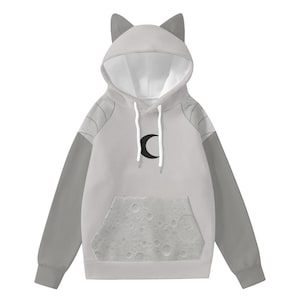 Moon Super Hero Hoodie: Anime Cosplay Sweatshirt with Cat Ears